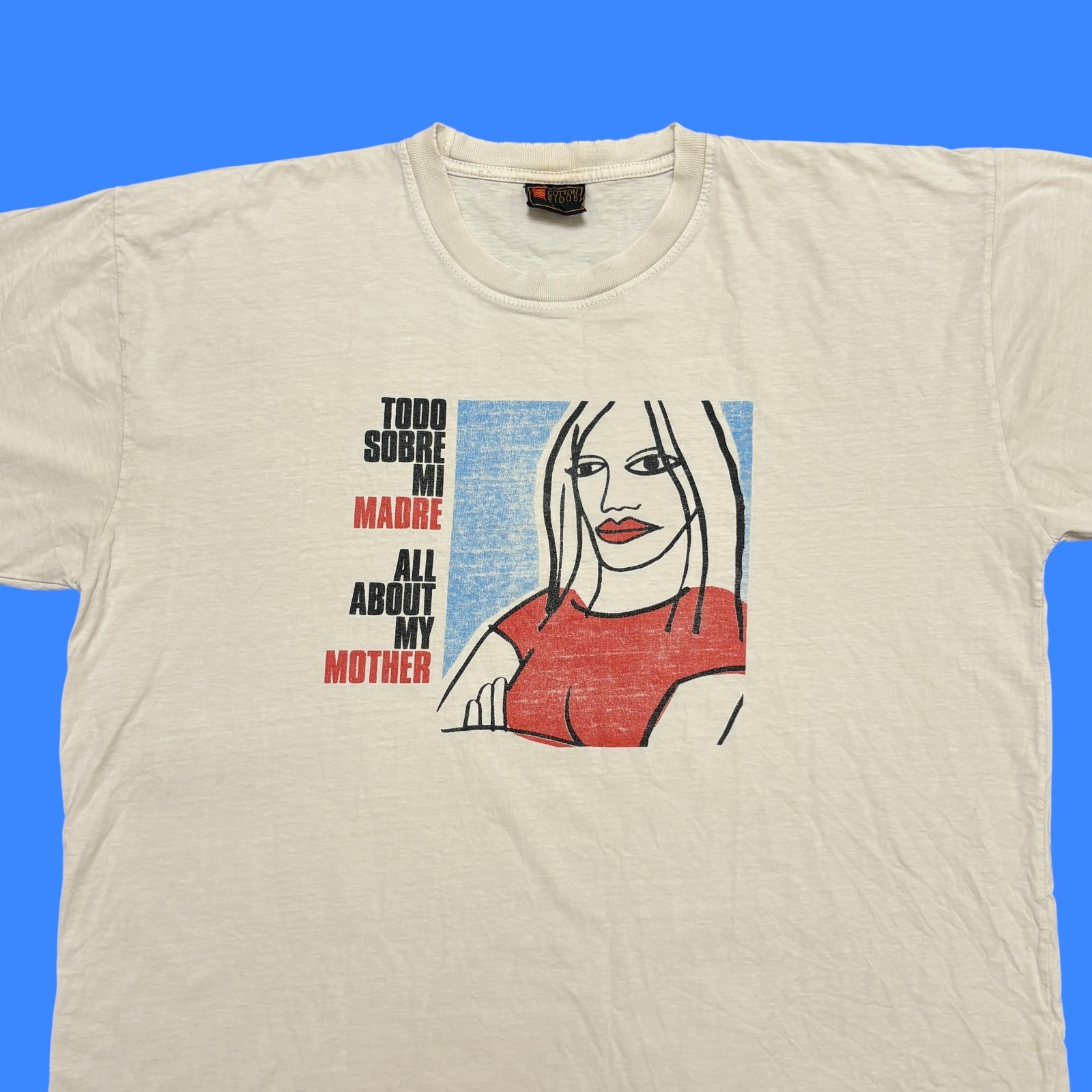 Vintage Movie Promo Shirt Mens XL White 90s Pedro Almodovar Art Graphic Cinema gallery