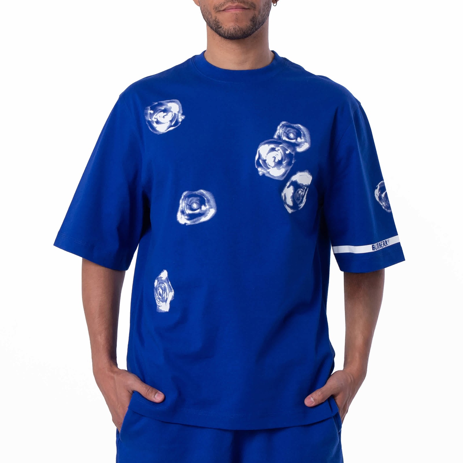 Burberry Rose Print Cotton Jersey T-Shirt gallery
