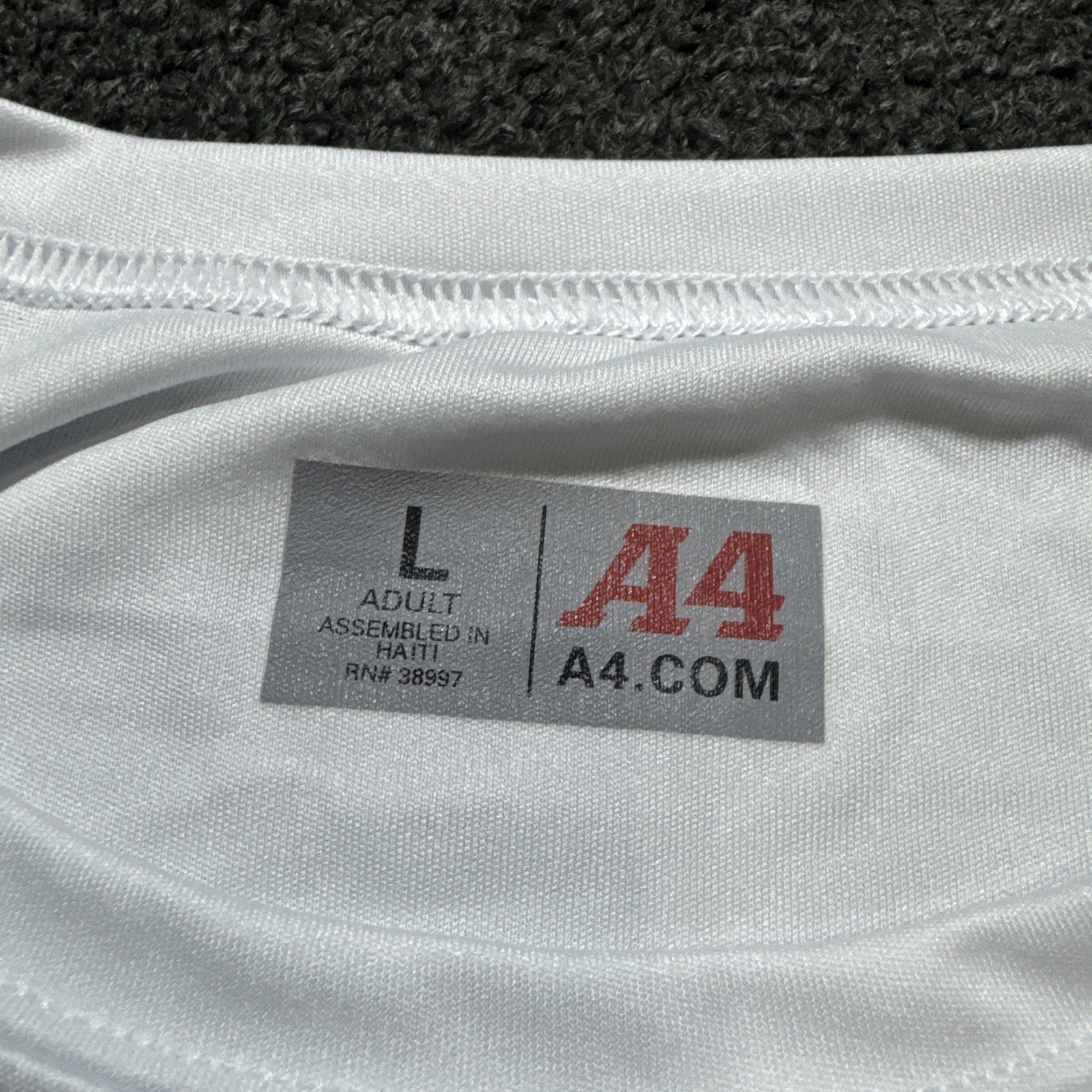 A4 Men Size Large White Athletic T-Short Pour Decisions gallery