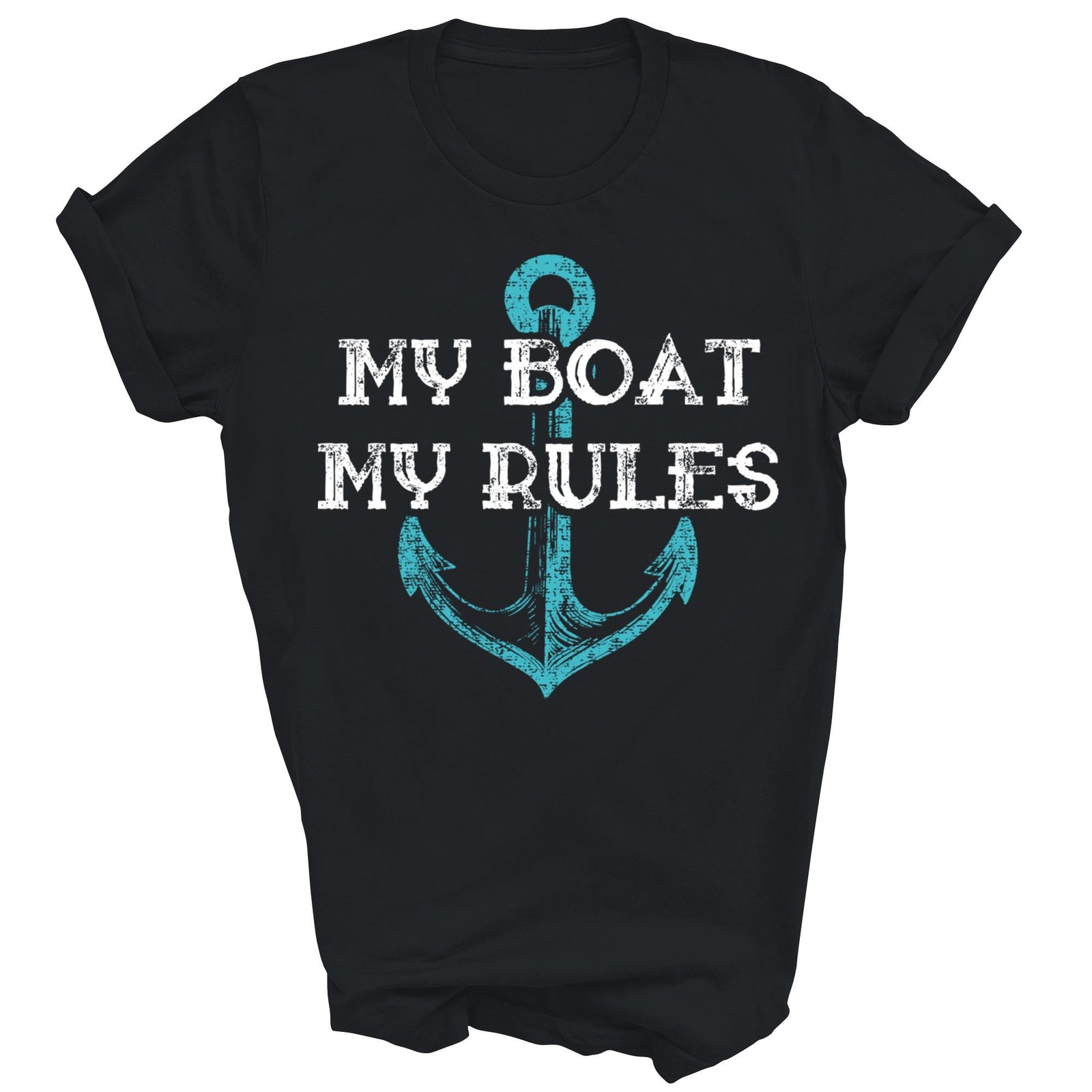 My Boat My Rules Captain Fisherman Boatman Boating Unisex Shirt Gift