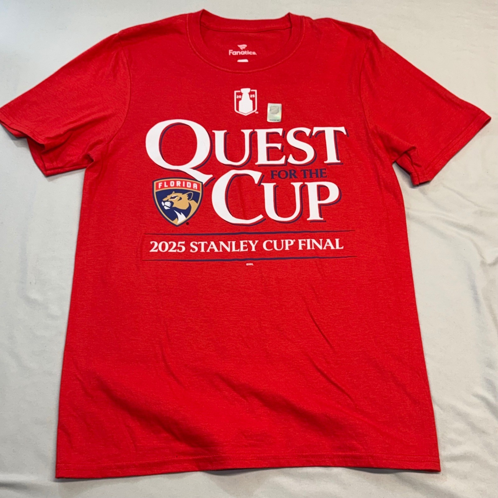 Fanatics Florida Panthers Quest for the Cup 2025 Stanley Cup Final Red T Shirt S gallery