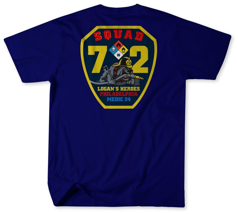 Unofficial Philadelphia Fire Department Squad 72 and Medic 24 Shirt v1