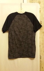 Deadpool Textured Tshirt Mask Logo Marvel Size Medium Black w/ Red Nubbled Camo