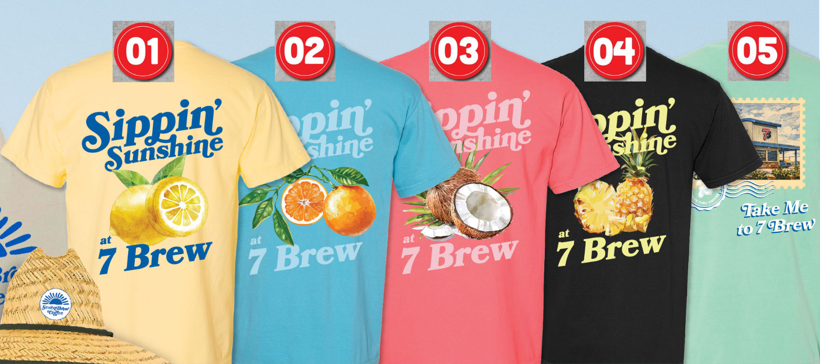 Sippin Sunshine at 7 brew Tee, T-shirt gallery