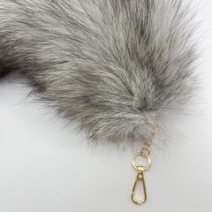 Therian Fox Tail Keychain Furry Tail Backpack Tassel Bag Handbag Accessory Hook