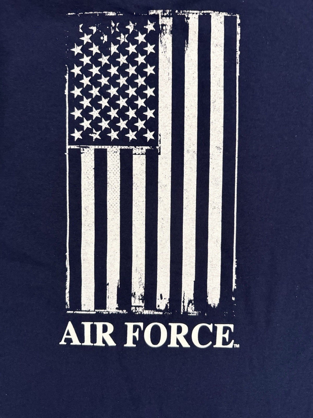 USAF US Air Force Navy Blue Double Sided T-Shirt - by MV Sport - Size XXL - NWT gallery