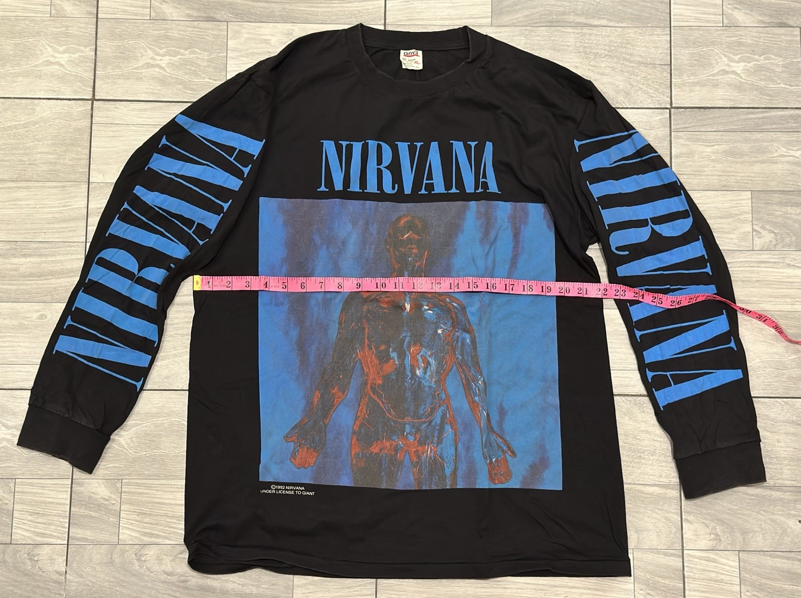 NIRVANA vintage 1992 SLIVER long sleeve shirt IN UTERO gallery