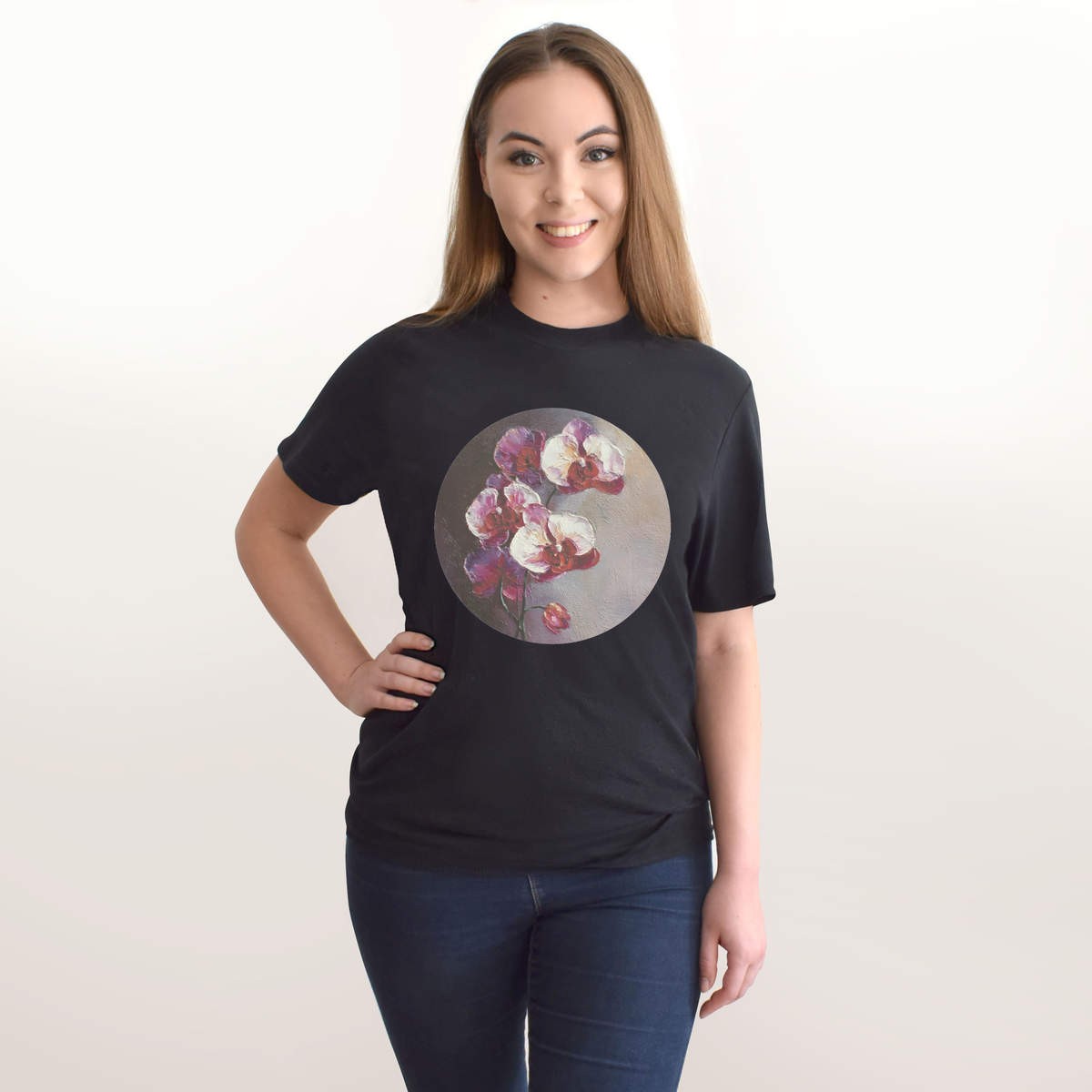 'Orchid Flowers' Unisex T-Shirt - 100% Cotton (S-XXL) (TA064432) gallery