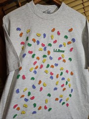 True Vintage 90s Single Stitch LL Bean LL Beans Jelly Beans Tee T Shirt L Funny