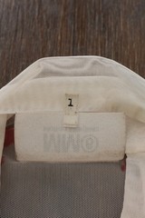 MM6 Maison Margiela Mesh Turtleneck Top L Made In Italy Sheer Graphic SS 2022