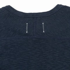 Reigning Champ Henley Shirt Men’s Medium 1×1 Slub Slim Navy Blue RC-2332