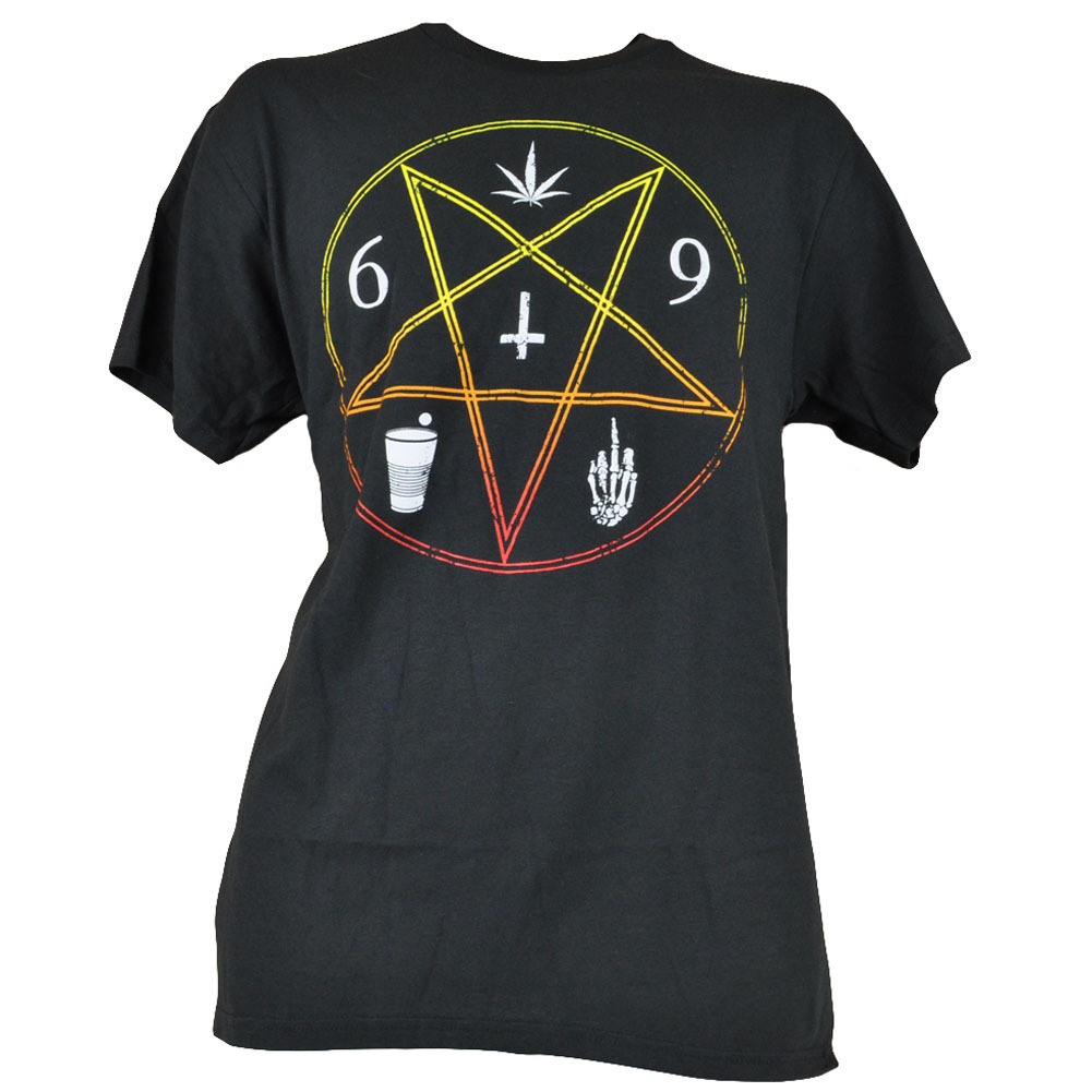 Pentagram Five Wounds Of Christ Parody Marijuana Pong Spencer Adult Funny Black gallery