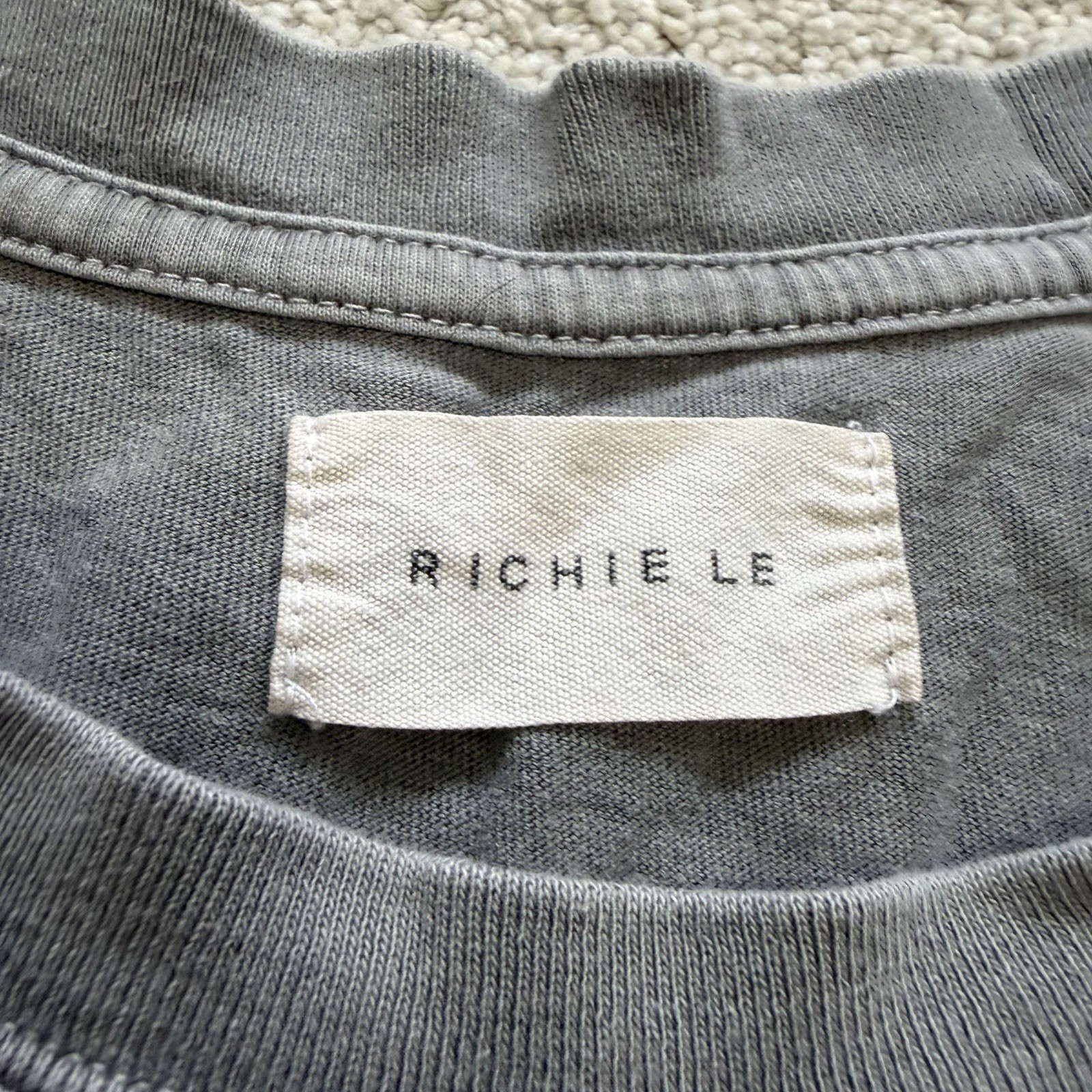 Richie Le Collection L Men's Vintage Gray T-Shirt Pair Streetwear Grunge gallery