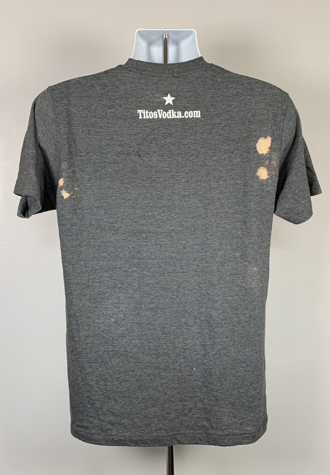 Tito's Vodka Heart I Love Music T Shirt Mens Large Poly cotton Blend Spotted gallery