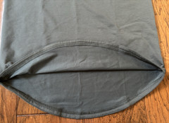 NWT BYLT Premium Basics Drop Cut Short Sleeve Lux Shirt Mens Small Black Gray