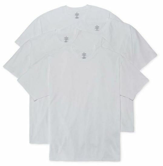 Stafford 4-Pack Men's Heavy Weight 100% Cotton Crew-Neck T-Shirt White gallery