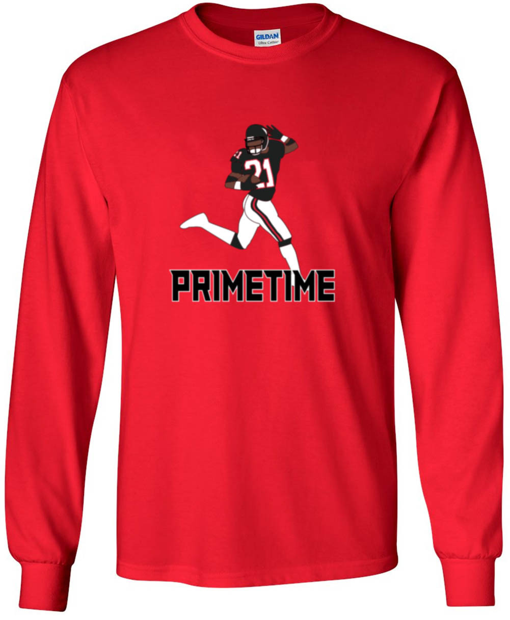 Deion Sanders Atlanta Falcons "Prime Time" jersey T-shirt Shirt gallery