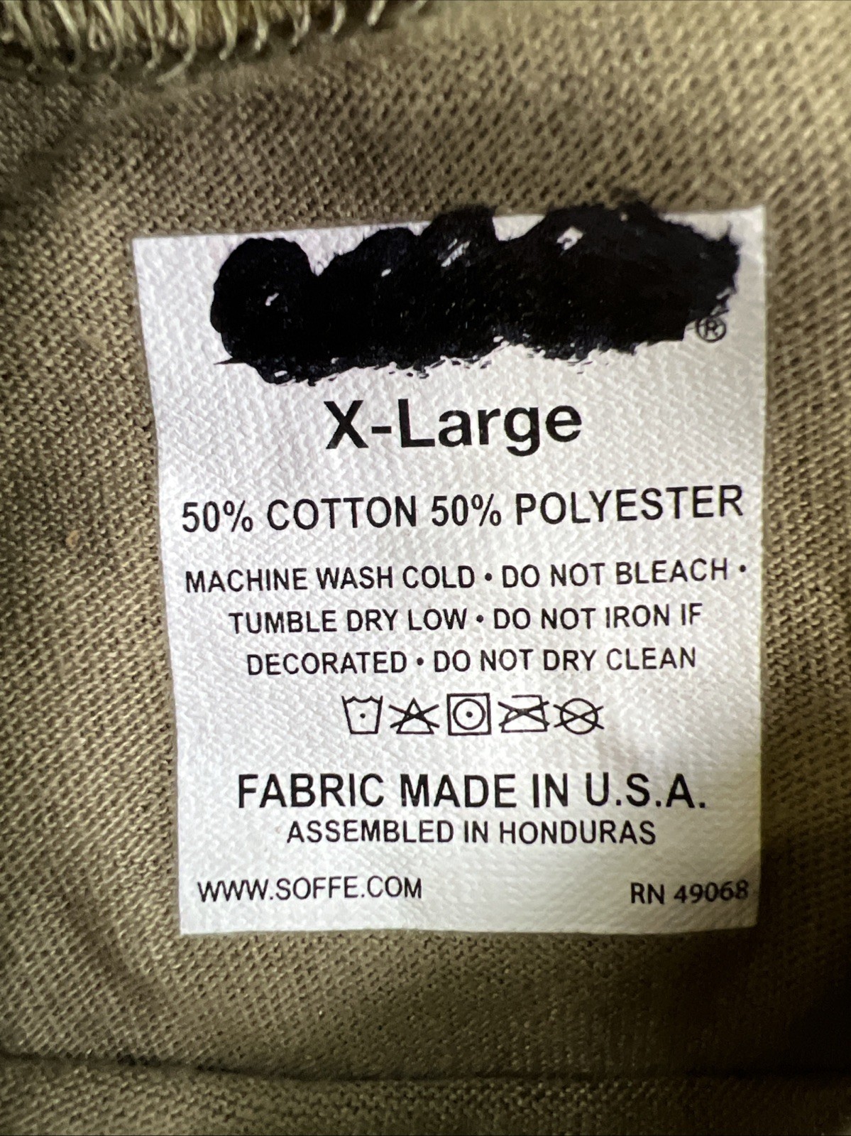 USGI Soffe 50 Poly 50 Cotton T-shirts Xlarge Short Sleeve Crew TAN 499 XL 2pack gallery
