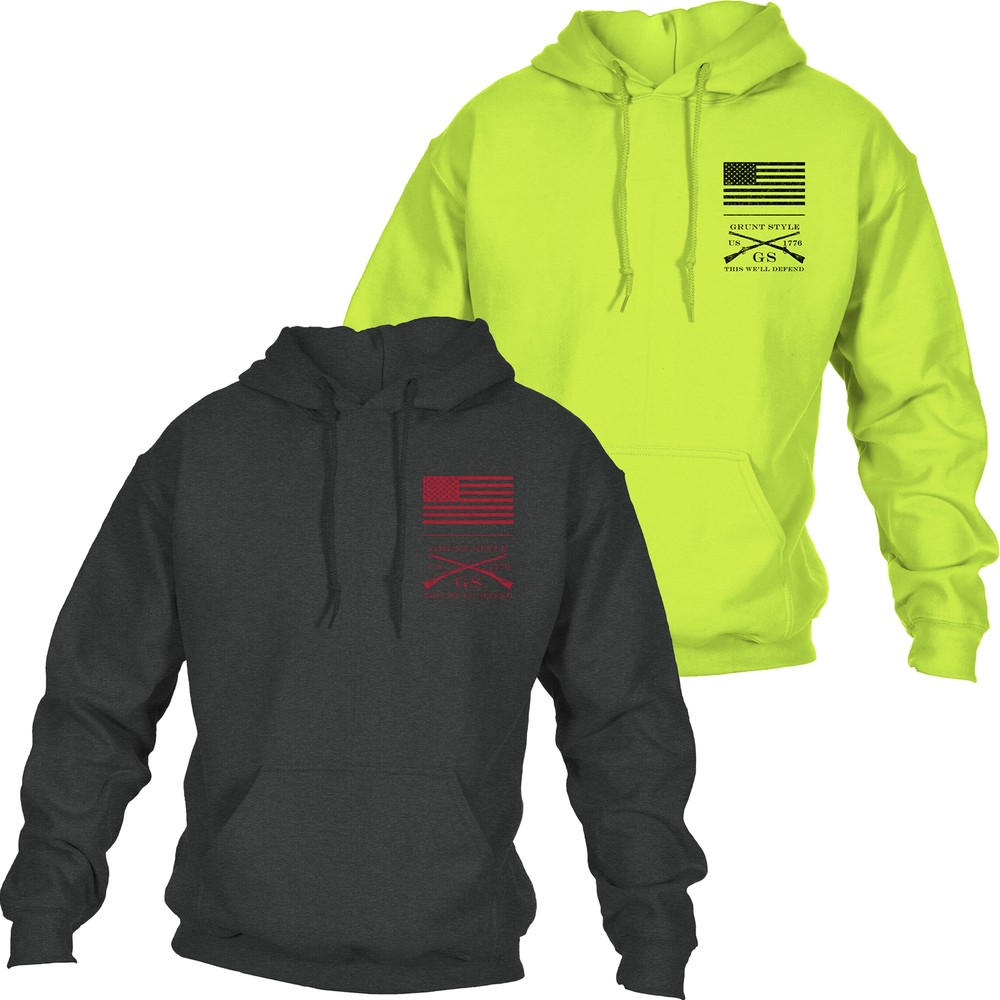 Grunt Style Red Blood Blue Collar Pullover Hoodie