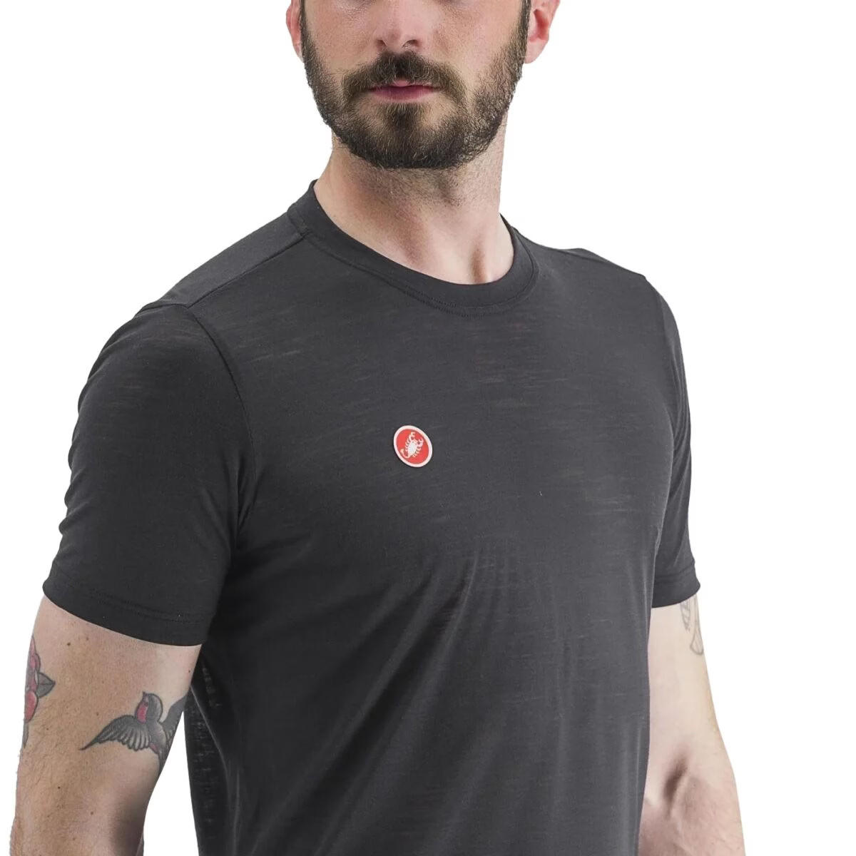 Castelli Merino Castelli T-Shirt - Men's Light Black, XXL gallery
