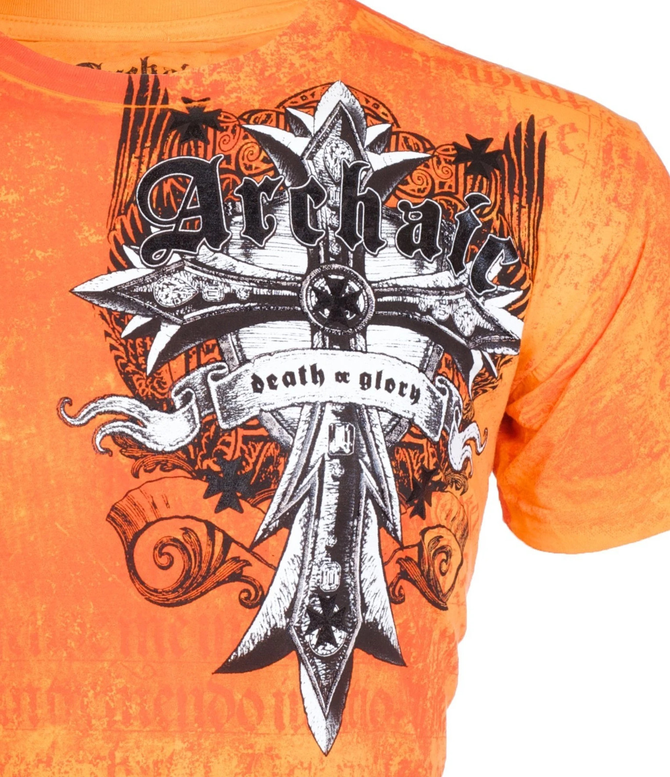 ARCHAIC AFFLICTION Men's T-Shirt LUSTROUS Wings Skull Biker S-5XL $40 gallery