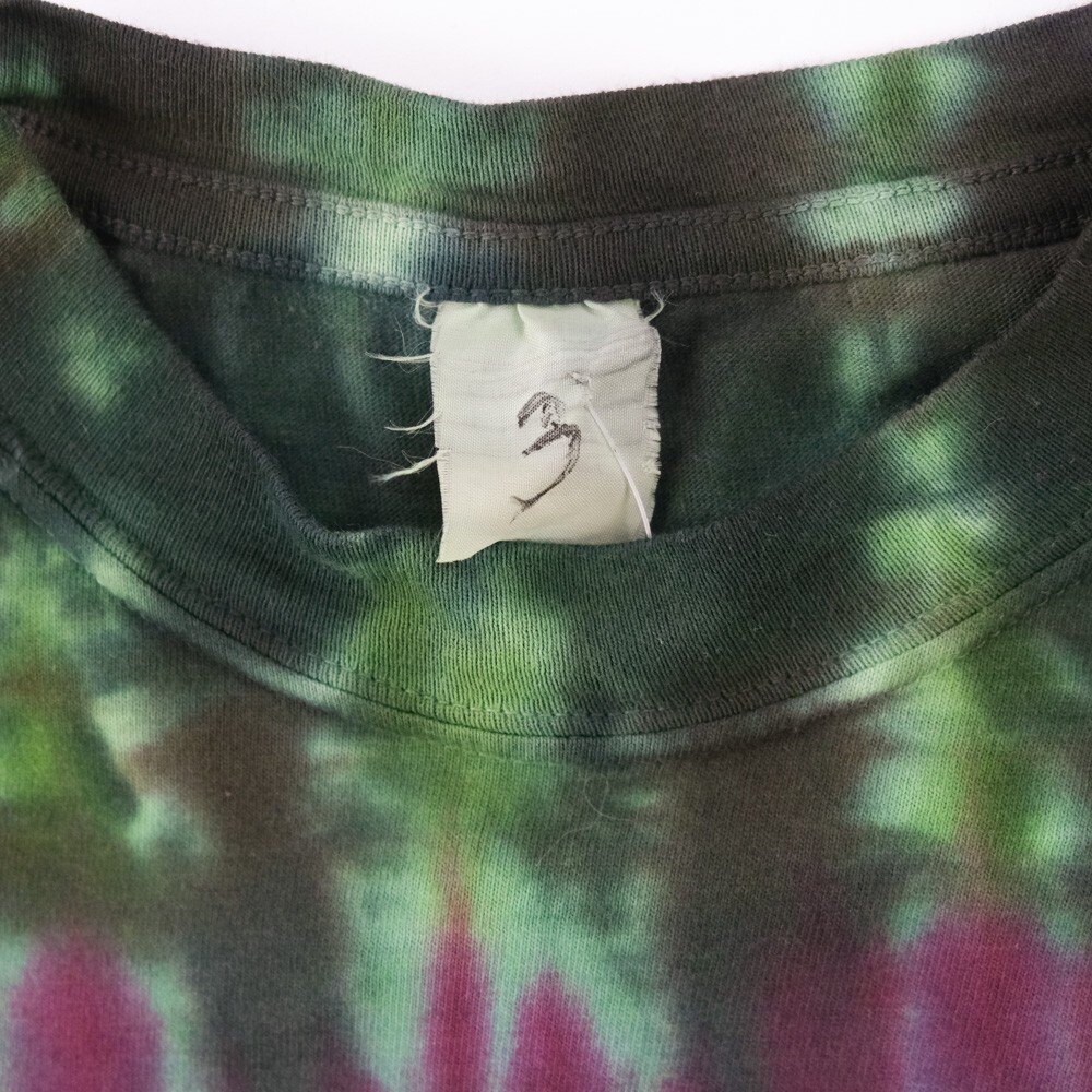 NWOT Single Stitch T-Shirt Blank Hand Tie Dyed Wheel Multi S/S Hering Sz. M 38' gallery