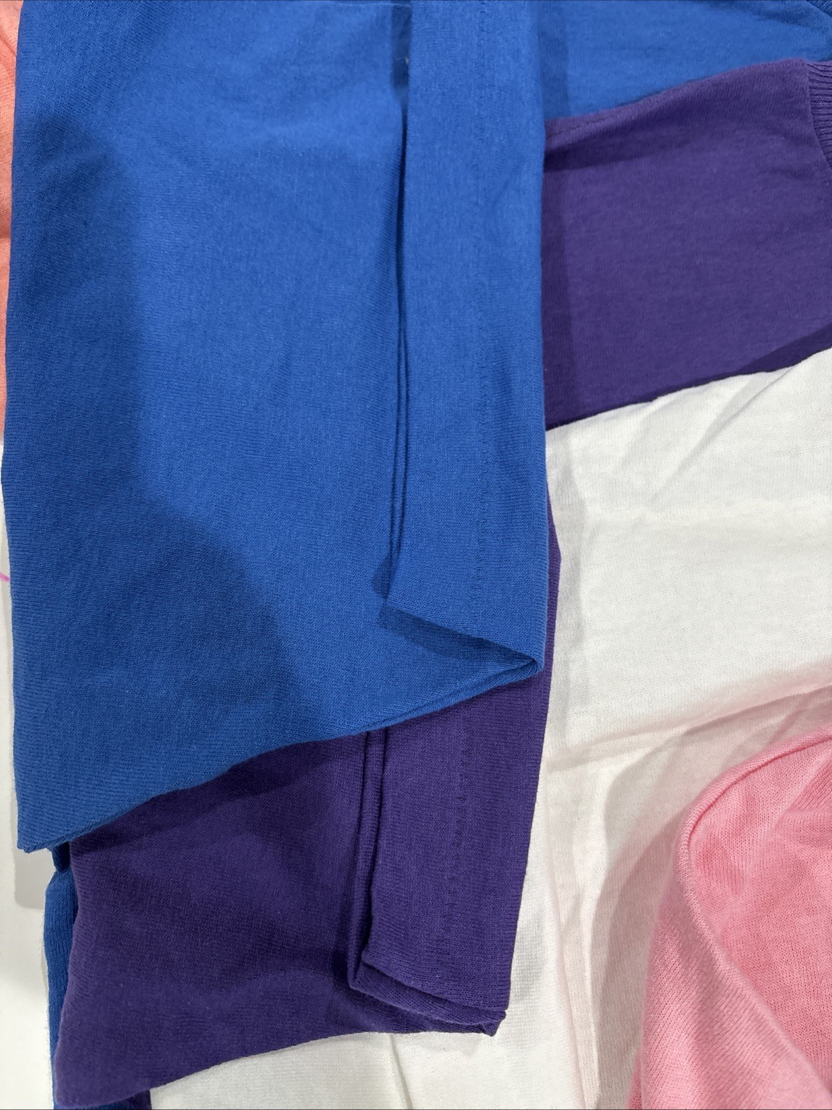 7 Vintage Blank Shirts SZ XL Made In USA Single Stitch 50/50 Great Array Colors gallery