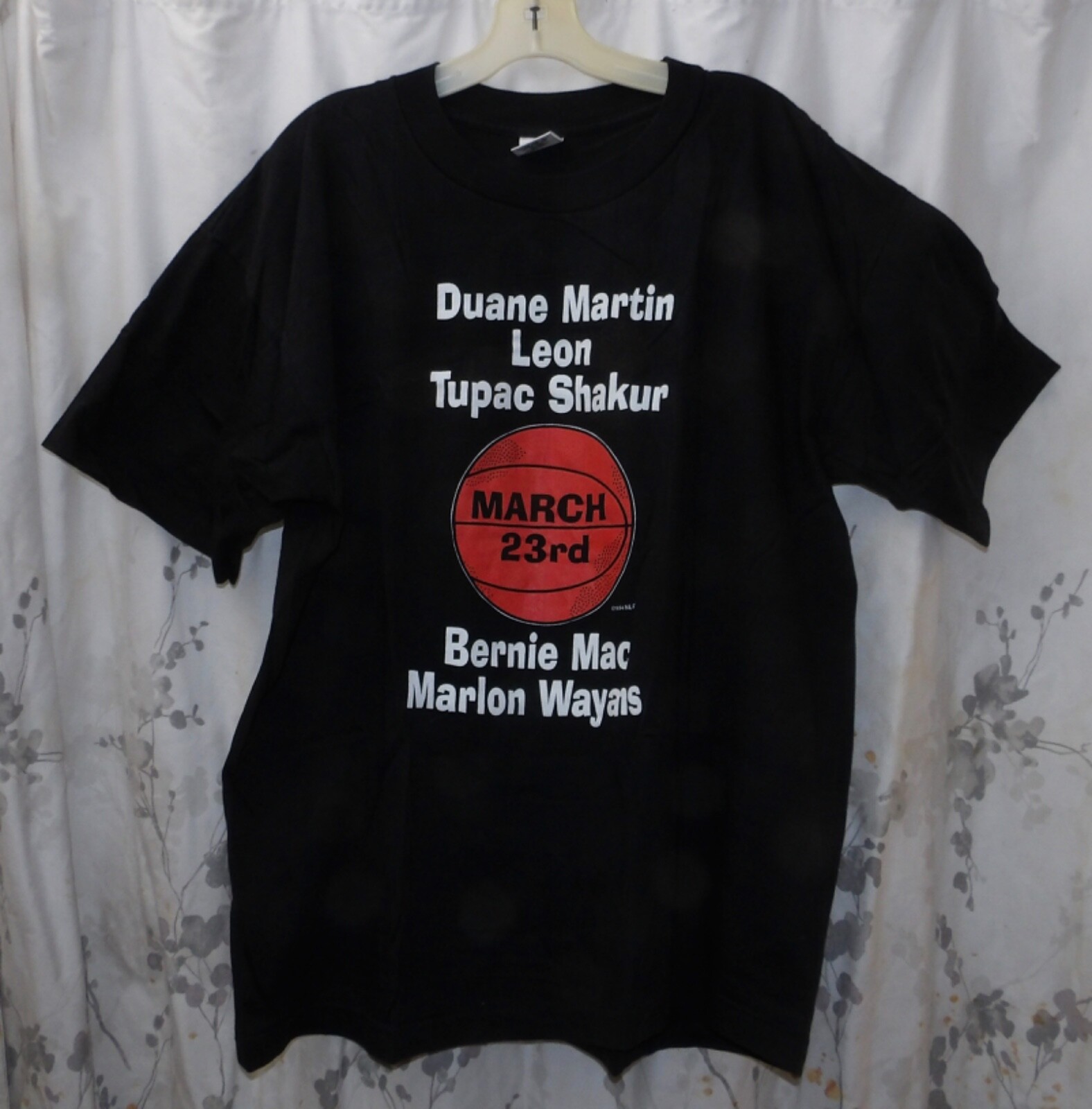 1994 DIAMOND STAR ABOVE THE RIM TUPAC PROMO T-SHIRT SIZE XL 46" 30" NEVER WORN gallery