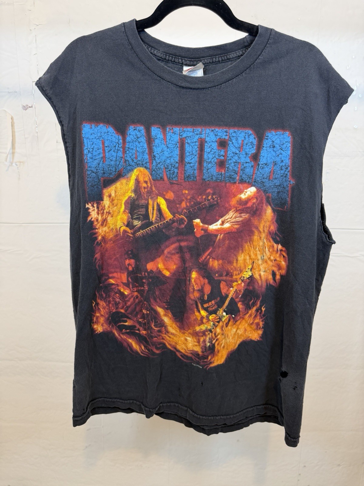 Vintage Pantera Shirt Large 2001 Reinventing The Steel Sleeveless Thrashed
