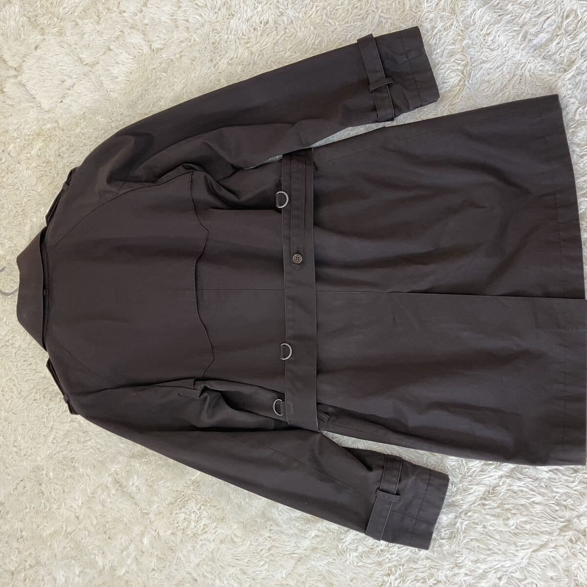 Paul Smith 2-Way Cashmere Blend Stripe Coat with Belt Japan gallery