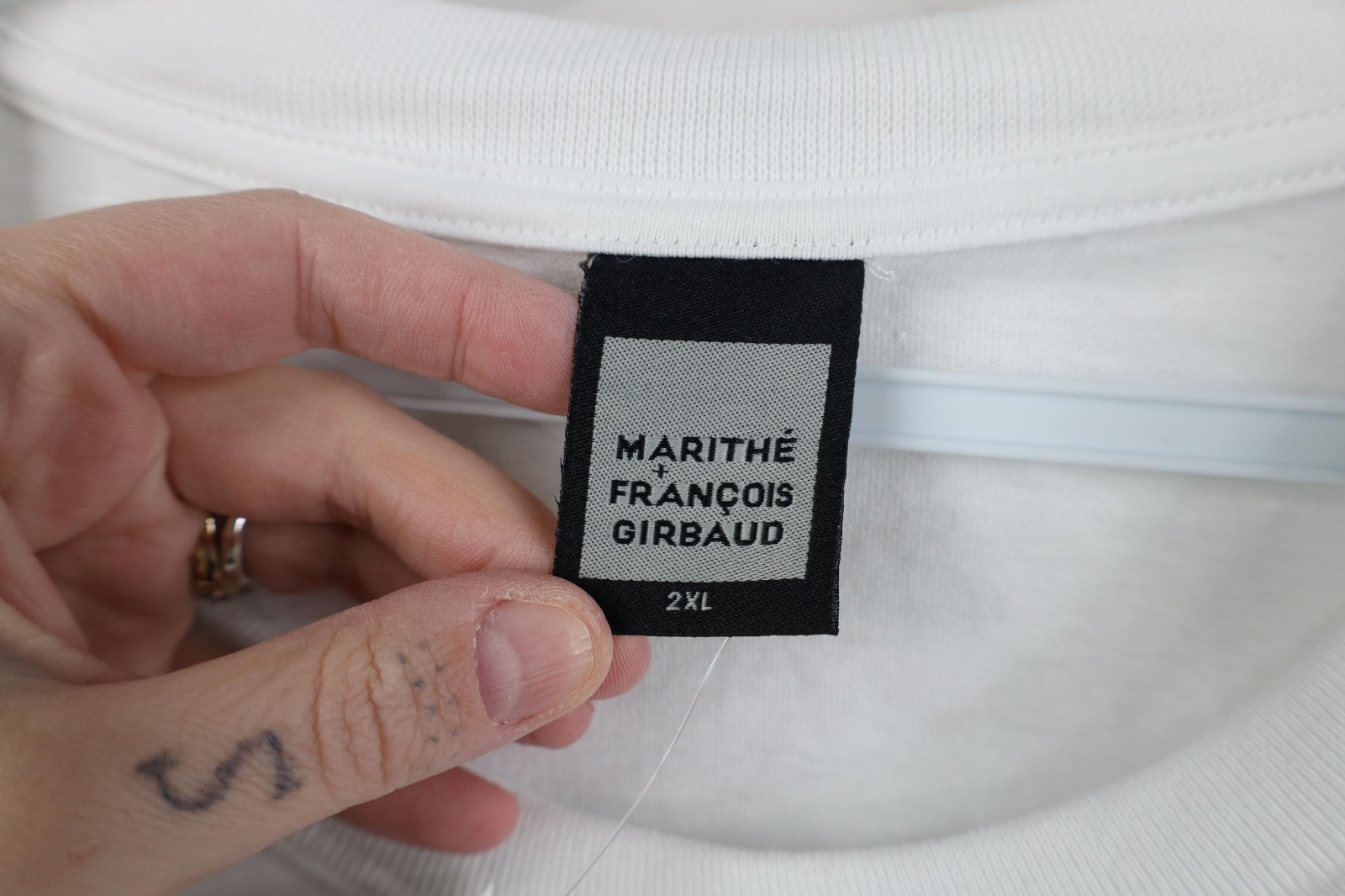 Deadstock Vtg 90s Marithe Francois Girbaud Men 2XL Geometric Long Sleeve T-Shirt gallery
