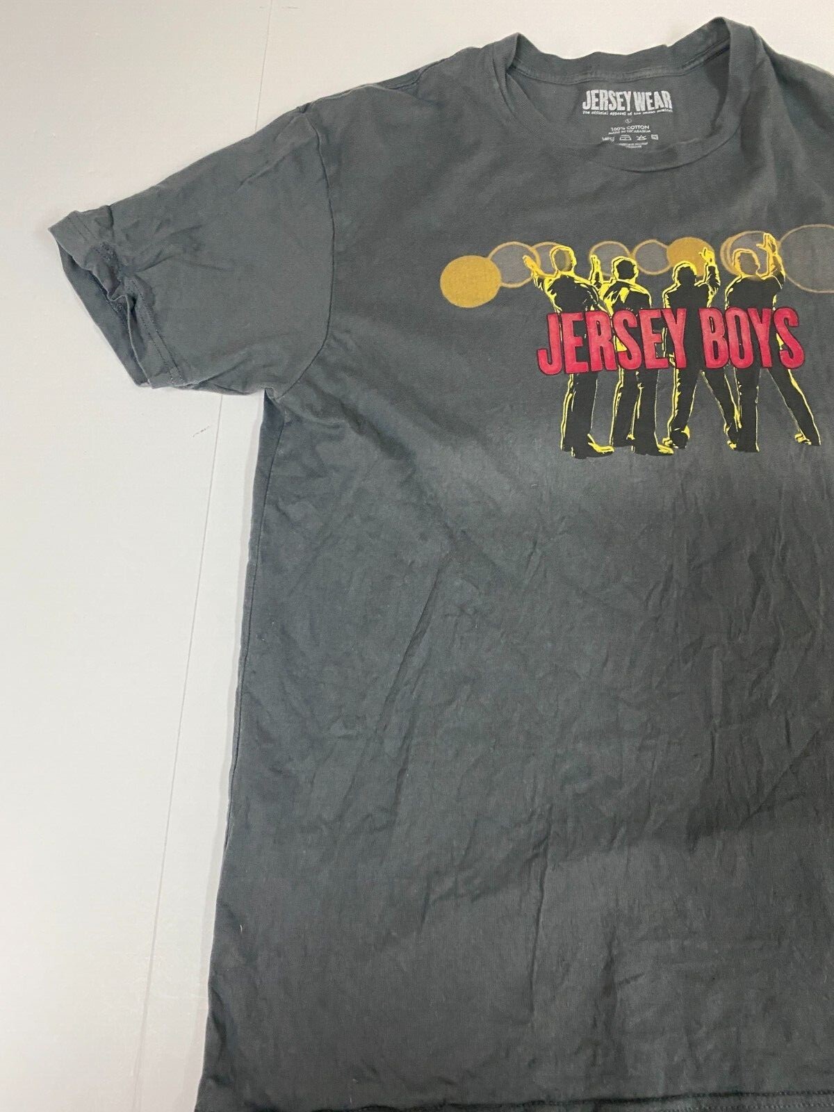 Jersey Boys Mens shirt Large Gray graphic gallery