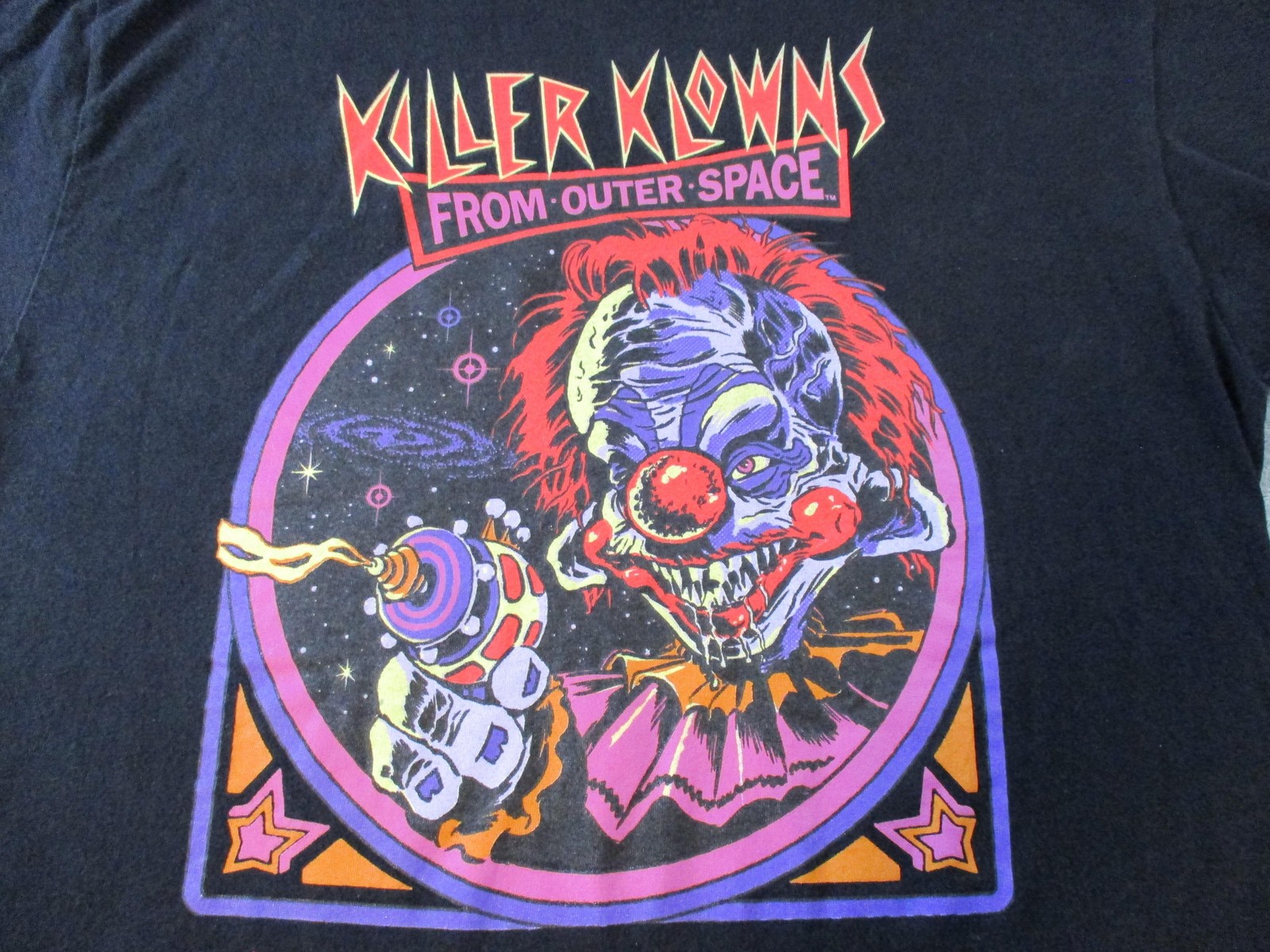 Killer Klowns From Outer Space Shirt Mens XL Black Goodie Two Sleeves Horror gallery