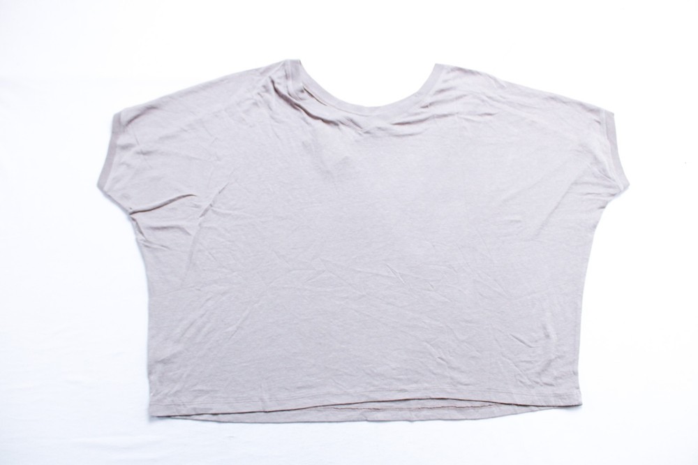 Barefoot Dreams Men’s Plus MC Slub Burnout Drapey Tee JJ4 Beach Rock Size 1X