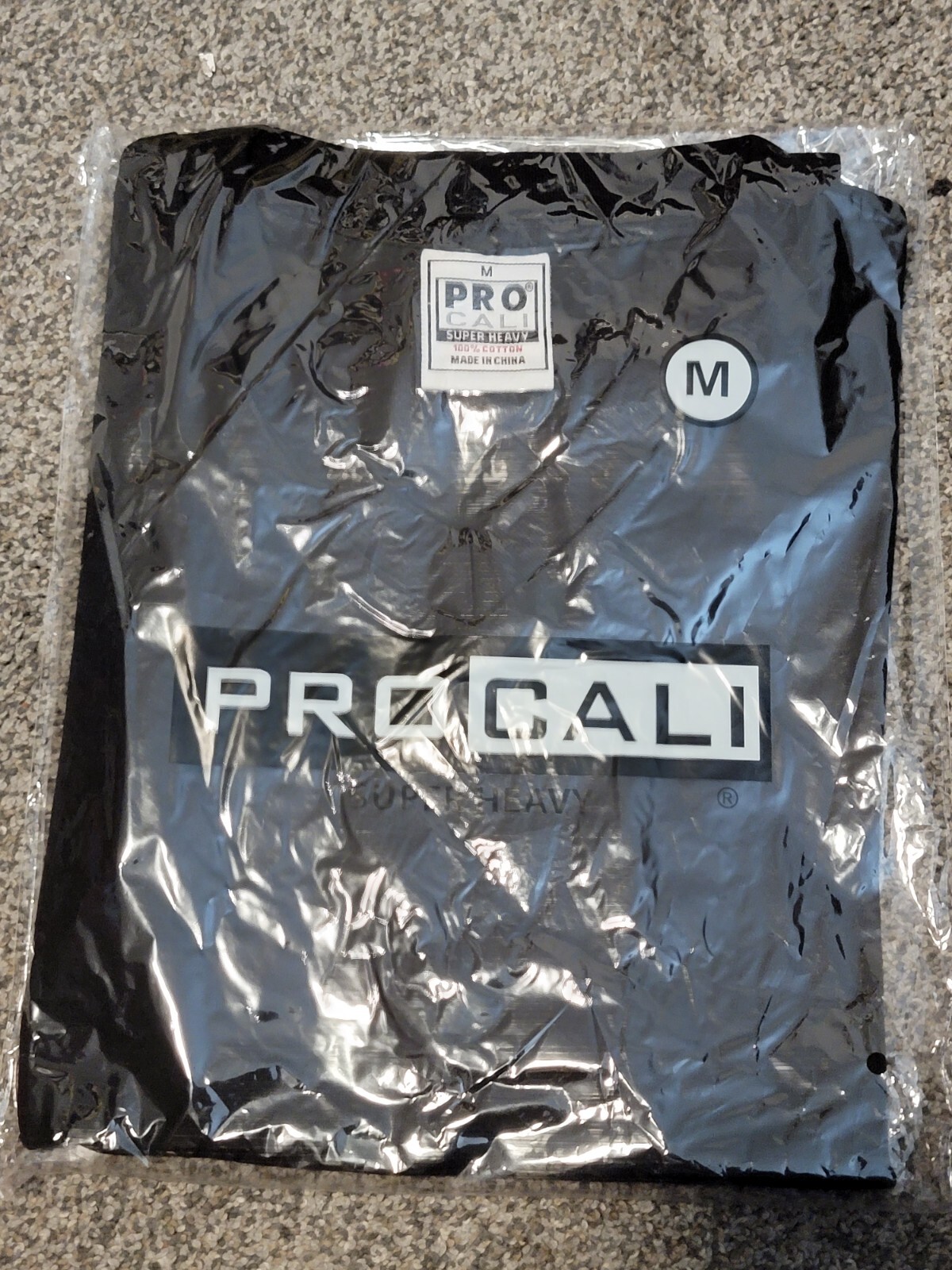 Pro Cali Plain Shirt Men's Size Medium Heavy Duty V Neck Short Sleeve Black gallery