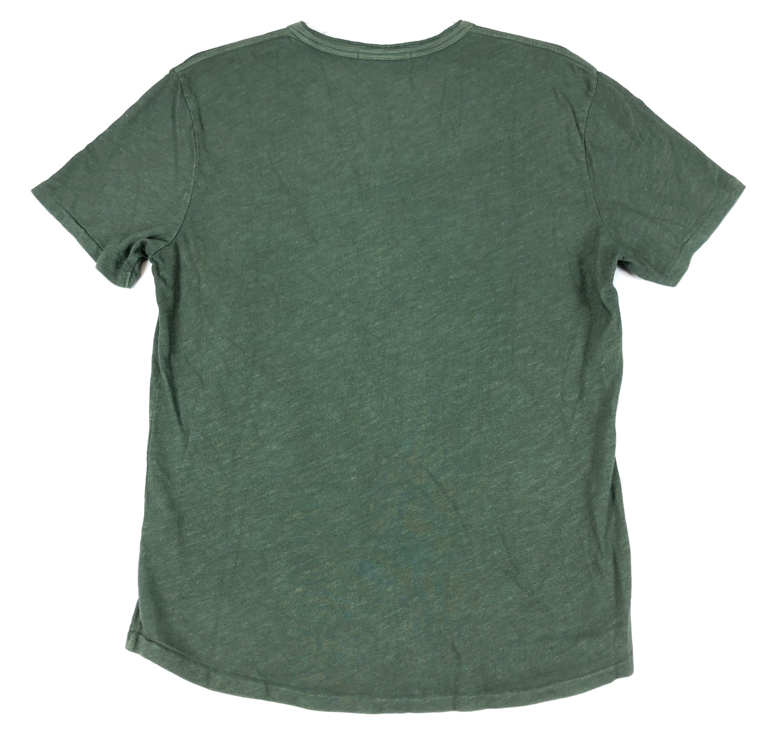 Marine Layer Henley Shirt Men S Olive Green Short Sleeve Hemp Cotton Casual Tee gallery