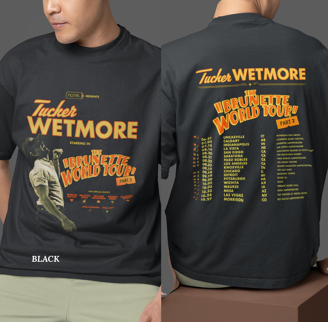 Unisex Tuck,er Wetmore T,our 2026 T-Shirt, Country Music Fan Shirt gallery