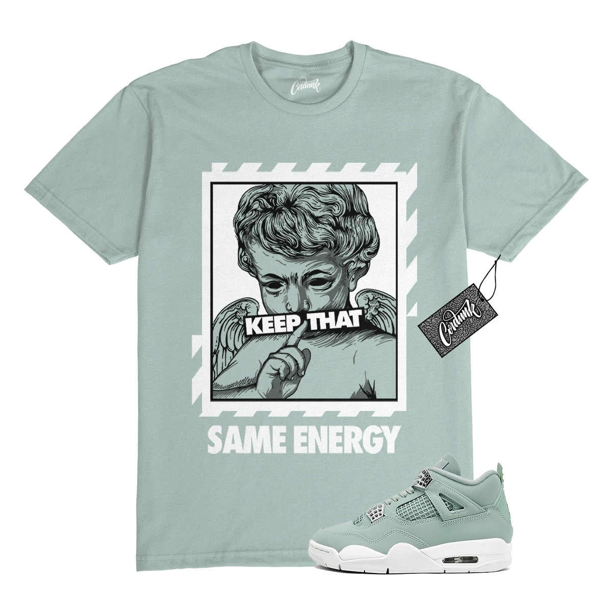 4 Seafoam Green White Sail T Shirt Match ENERGY