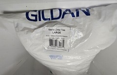 Men’s Undershirts,Size L Crew T-Shirts, Multipack, Style G1100 12 pack.