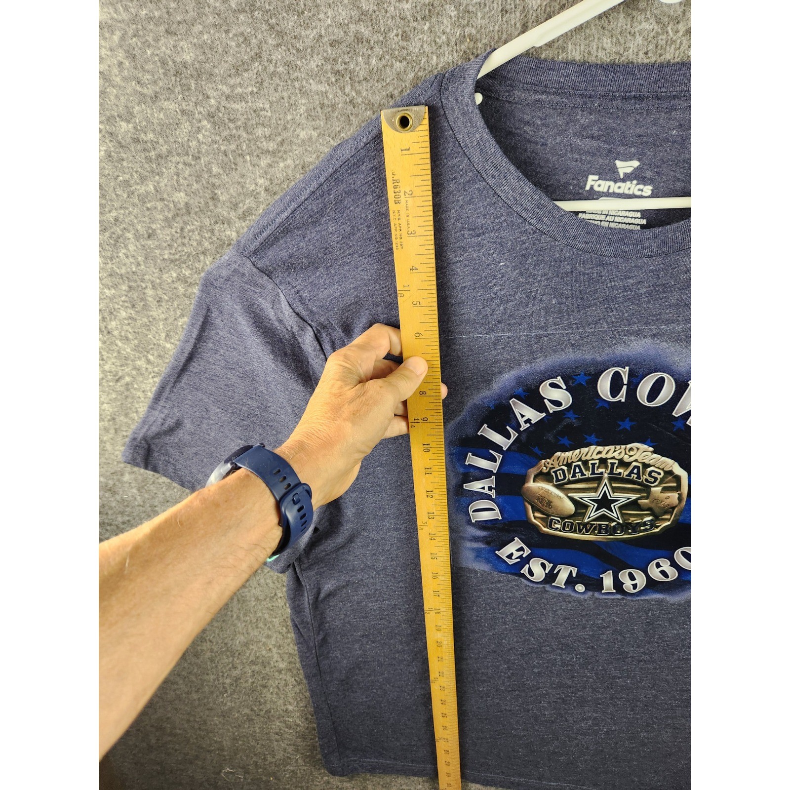 Dallas Cowboys Shirt Men's XL Fanatics NFL Football Graphic Tee Est 1960 Blue gallery