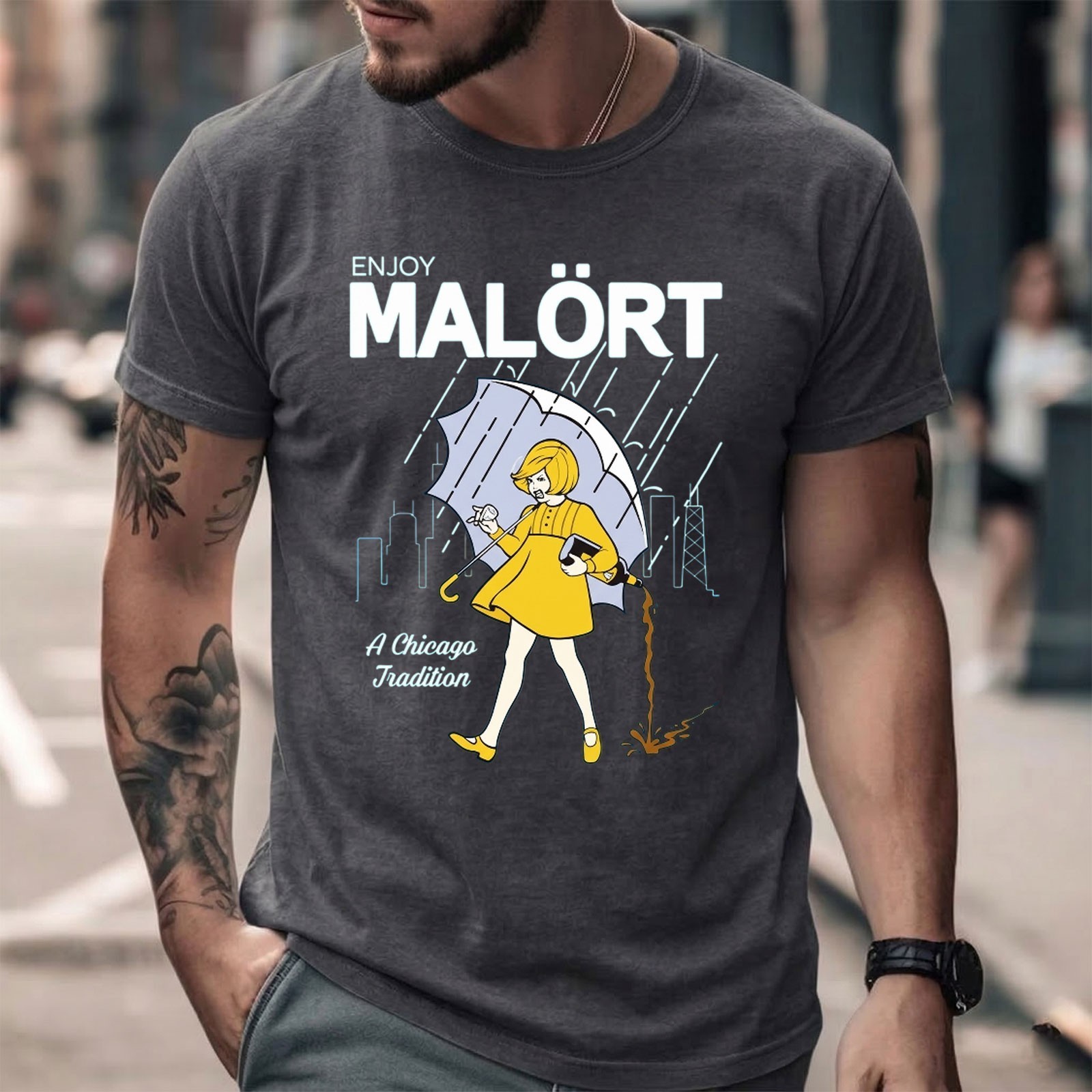Enjoy Malort A Chicago Tradition Shirt, Black Shirt Size S-5XL gallery