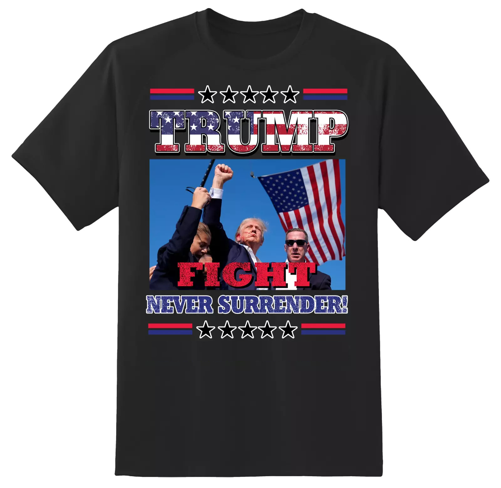 President Donald Trump Rally Shooting Shirt USA Trump 2024 MAGA Fist Pump Fight