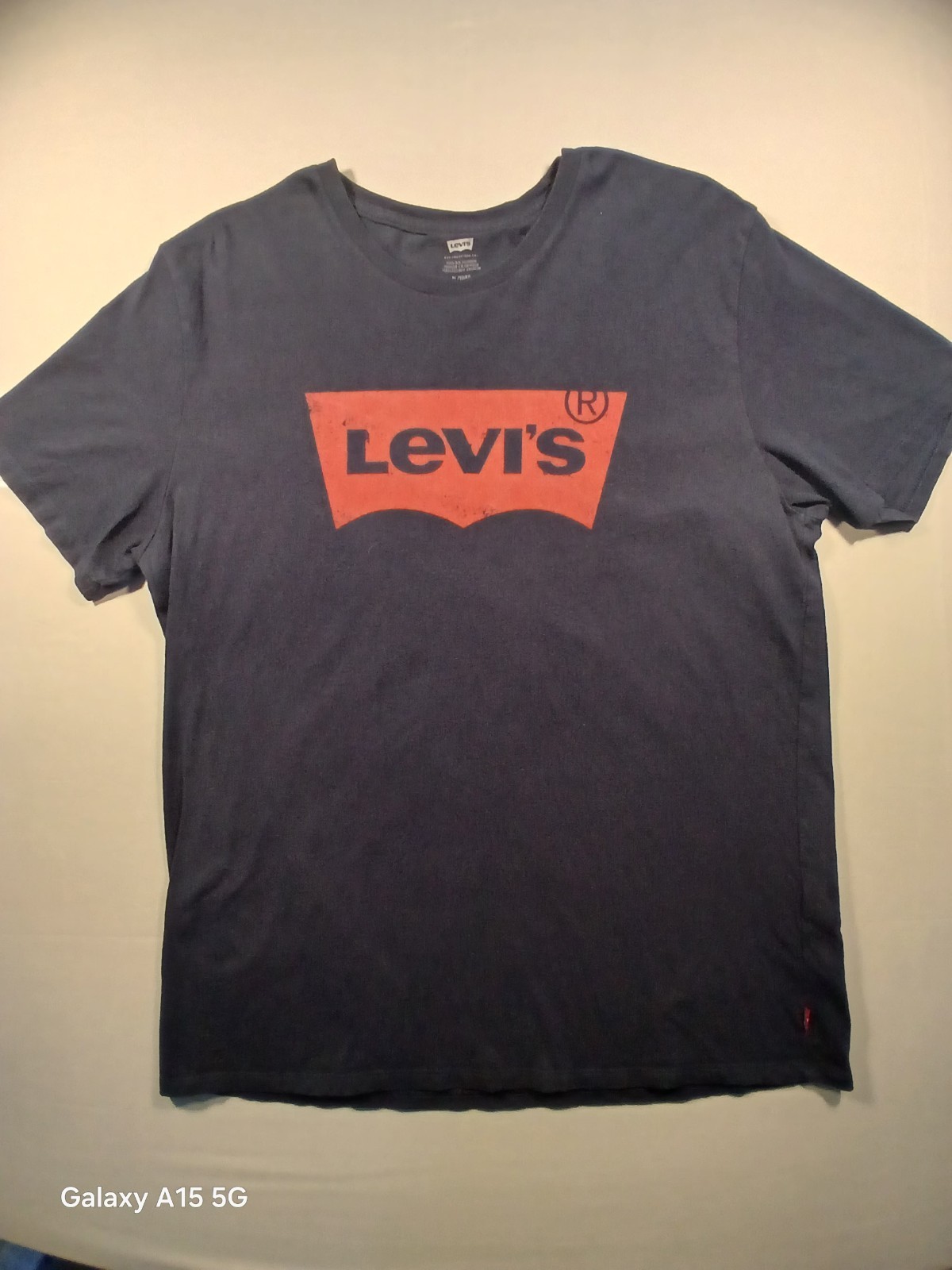 Levi's Men's Blue Logo Graphic Print Crew Neck Short Sleeve T-Shirt XL gallery