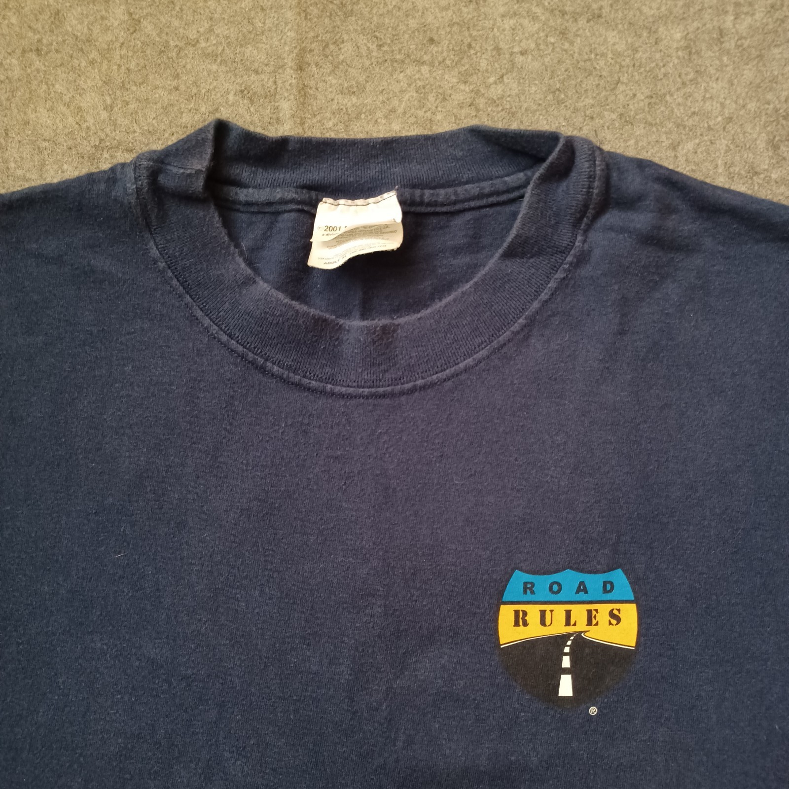 Vintage MTV Music Television Road Rules XL Blue Double Sided Bunim Murray RARE gallery
