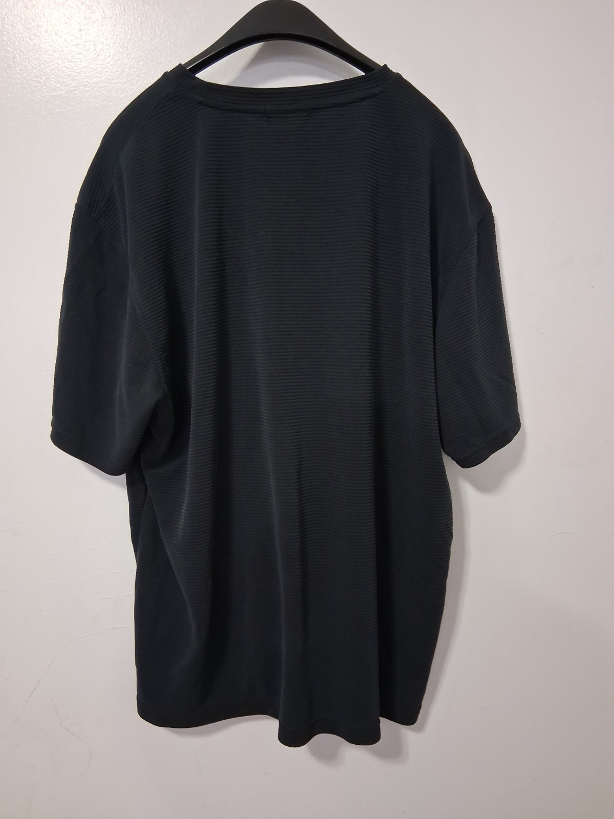 CALVIN KLEIN Black Short Sleeve Casual Shirt! Stretchable! Size XXL gallery