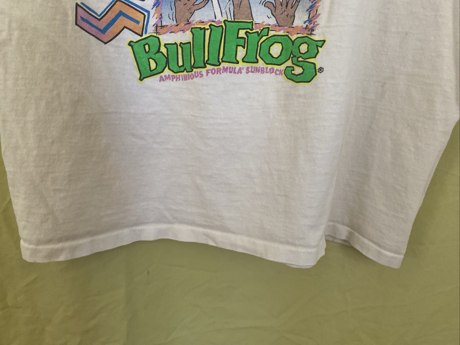 Vintage Single Stitch Bullfrog Basketball Graphic Tank Top Shirt Size Measured gallery