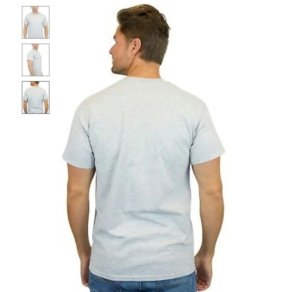 Gildan G500 Adult 5000 Heavy Cotton T-Shirt Unisex Sz M Sport Grey (3 PK) New gallery