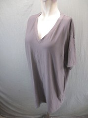 DULUTH TRADING Size XL Mens Gray Stretch V-Neck Short Sleeve Casual T-Shirt 803
