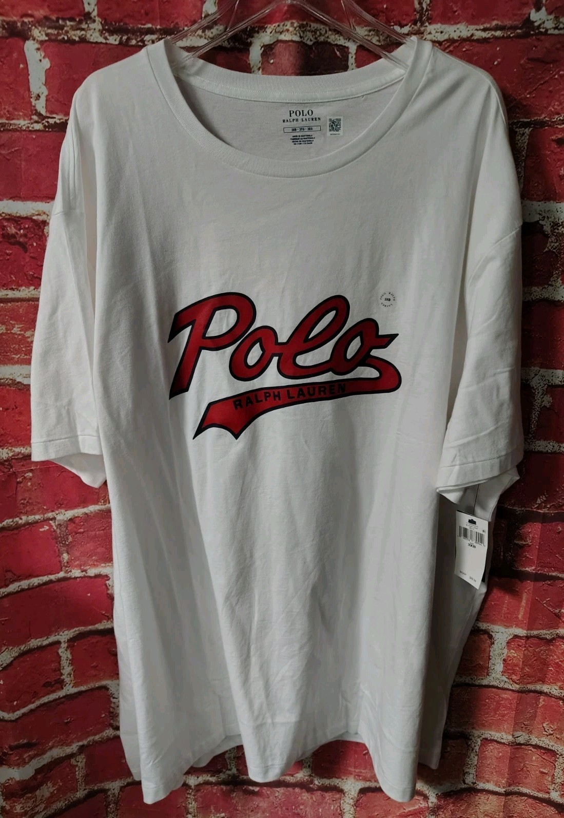 Polo Ralph Lauren White Script Graphic Short Sleeve T-Shirt Men’s 3XB NWT $69