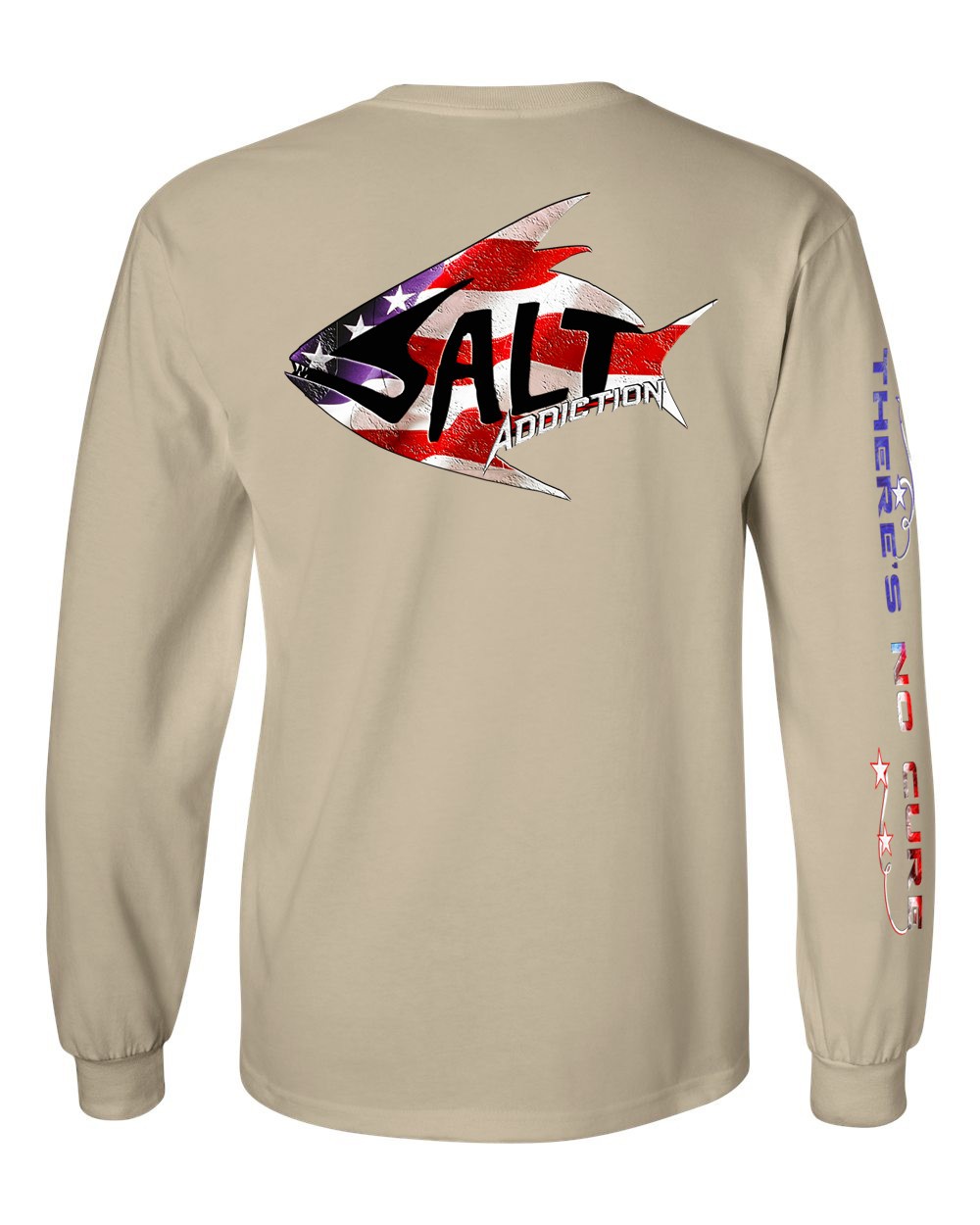 Salt Addiction Patriotic Flag Logo T Shirt Fishing Long Sleeve Cotton gallery